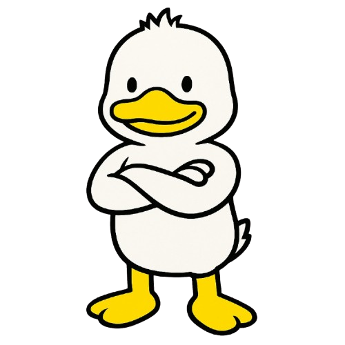 Mascote Quack Clean